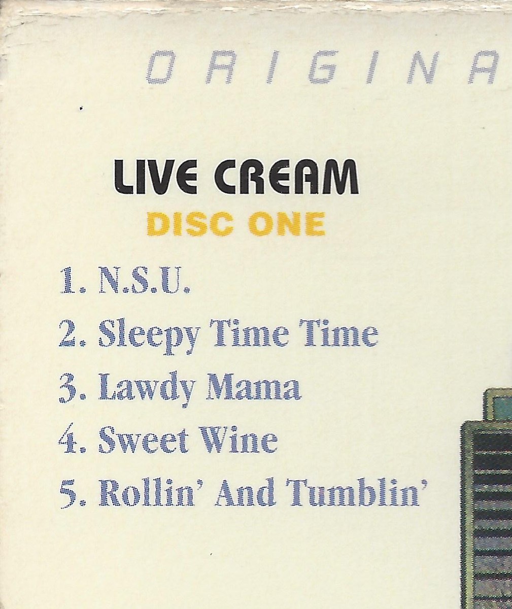 Cream- Live Cream MFSL Gold 2 CDs Box UDCD 2-625 UII. Eric Clapton