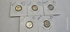 Lot Of 5 Uncirculated Mercury Dimes