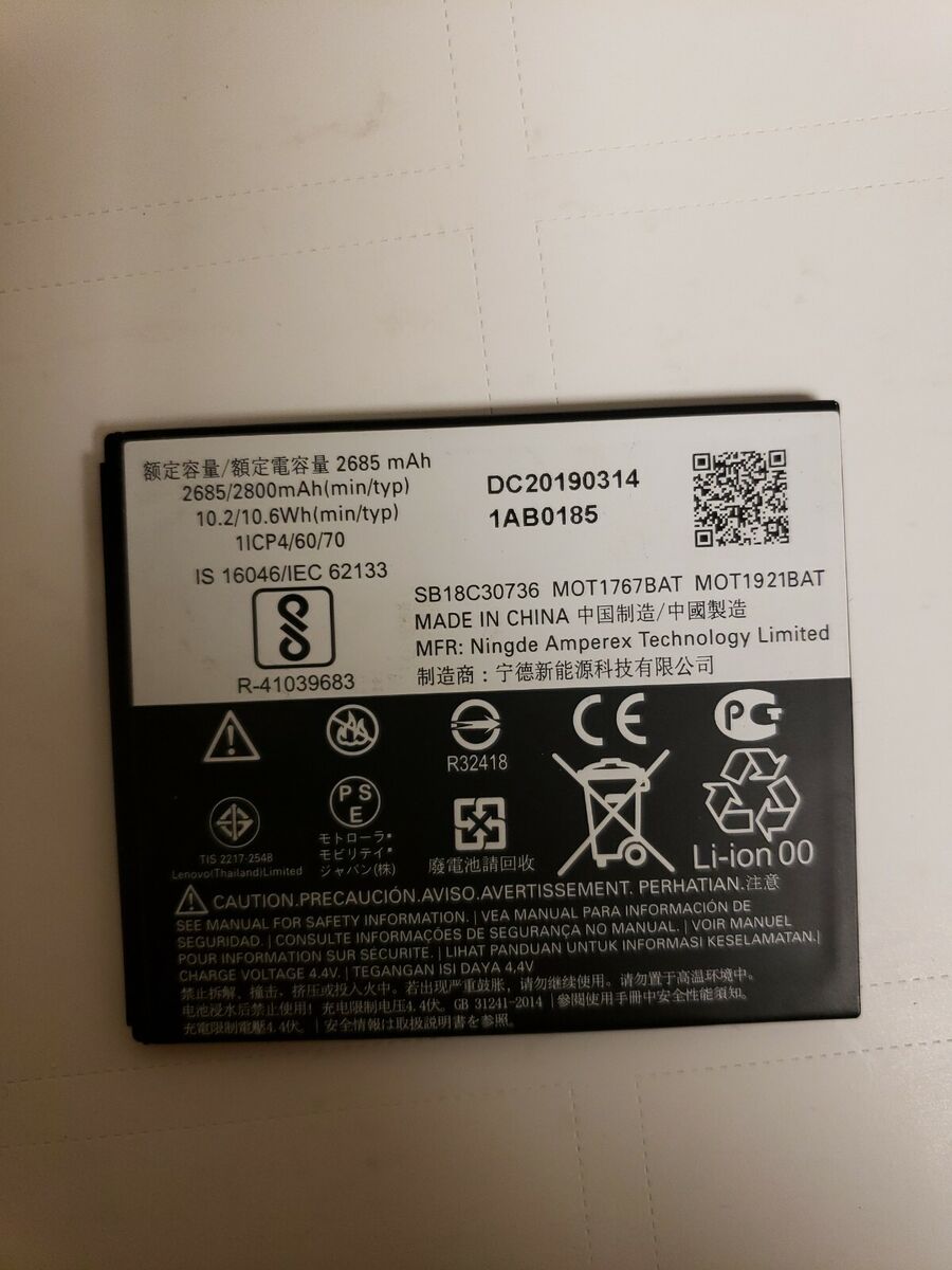 OEM Motorola GK40 Battery for Moto G4 Play, Moto E5 (SB18C30736