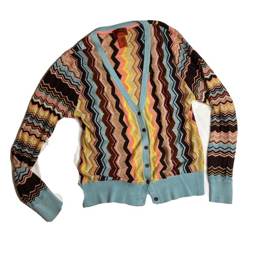 Zig Zag Cardigan Sweater 