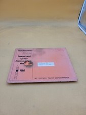 1975 RINSHED MASON PAINT CHIP CATALOG FOLDER THUNDERBIRD OLDS CHEVY FORD DODGE 
