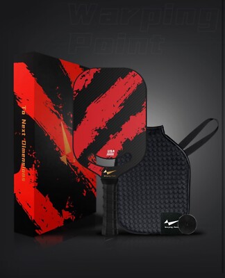 Warping Point Outdoor Pickleball Balls, 4 Pack 40 Holes Yellow PickleB