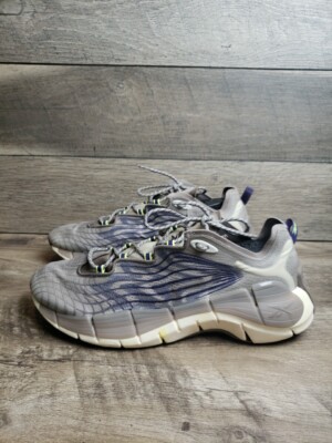 Reebok Men's Zig Kinetica II Sneaker FX9344 Gray/Purple/Beige Size 13