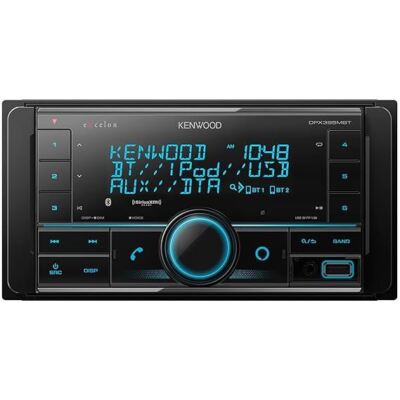 Kenwood DPX395MBT Digital Media Receiver (No CD) Dual DIN 3 Line Display Radio