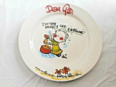 Royal Norfolk Dear God Collectors Plate Dear God Do You Really See Everything