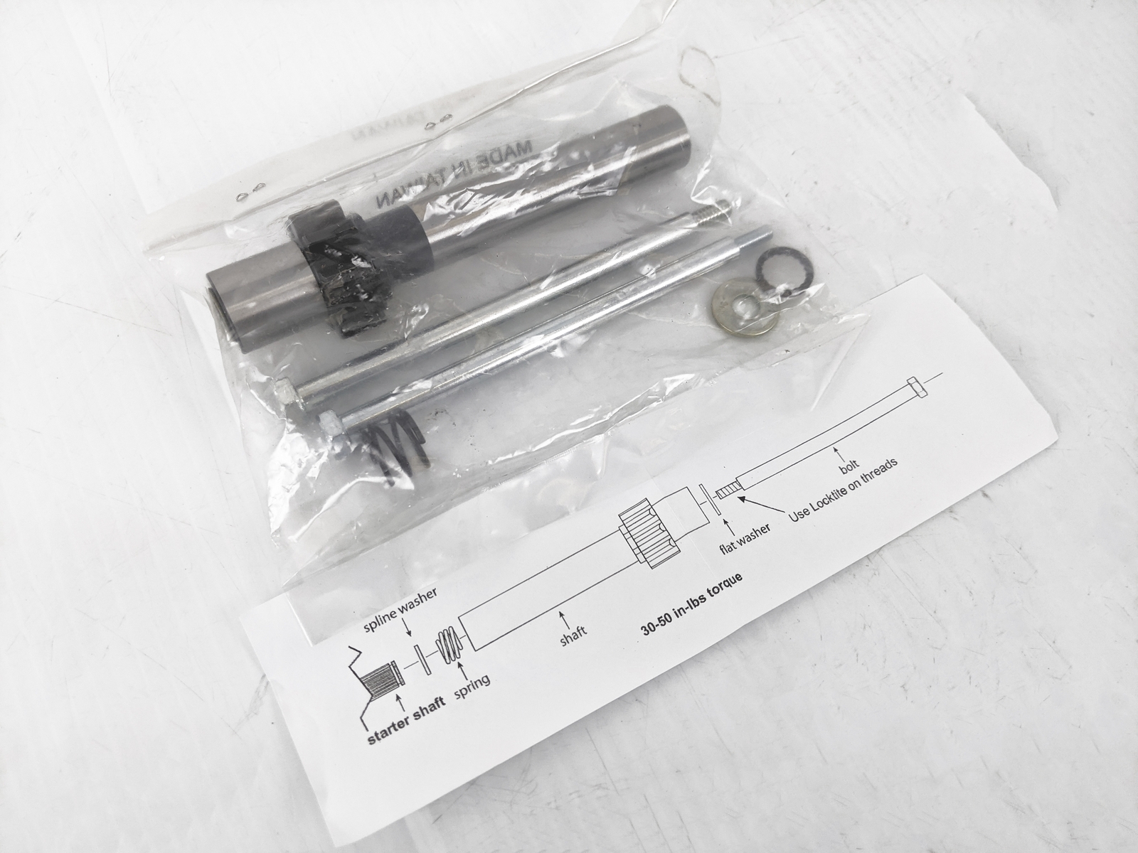 8993 Harley EVO Evolution 9 Tooth 9t Starter Jackshaft Pinion Shaft