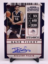 2020 Contenders Draft Picks Killian Tillie Rookie Auto Red Foil Game Ticket #94