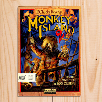 Monkey Island 2 Gaming Amiga Schild Retro Vintage Metall Plaketten Poster Bild