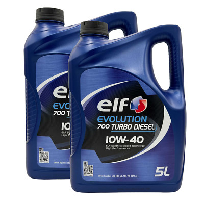 10L Elf Evolution 700 Turbo Diesel 10W-40 2x 5 Liter Motoröl RN0700 0710