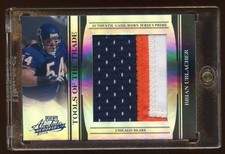 BRIAN URLACHER 2006 ABSOLUTE 1/1 JUMBO GAME WORN PATCH LOGO BEARS LEGEND HOF WOW
