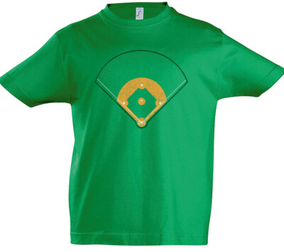 Baseball Field Kids Boys T-Shirt Player Passion Love Addiction base-ball Court