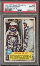1963 Topps Astronauts #39 John Glenn Checking His Suit - PSA NM-MT 8 - VSCARDS