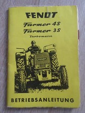 Fendt Trattore Farmer 3S + 4S Manuale Uso e Manutenzione