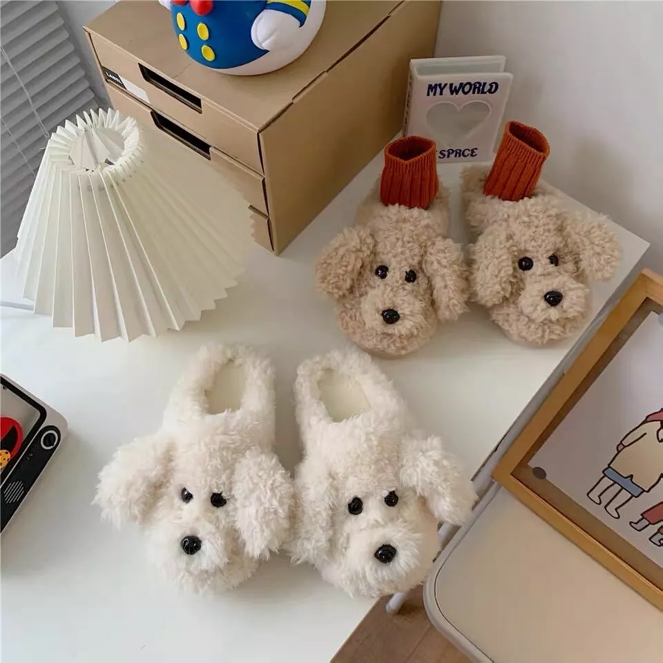 Poodle slippers best sale