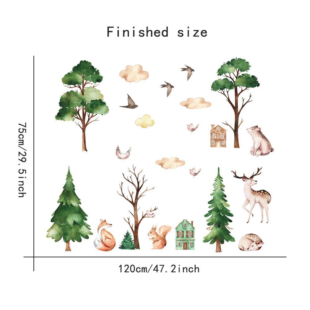 Animal Children's Bedroom Wall Stickers Animal Decorative Wall Stickers