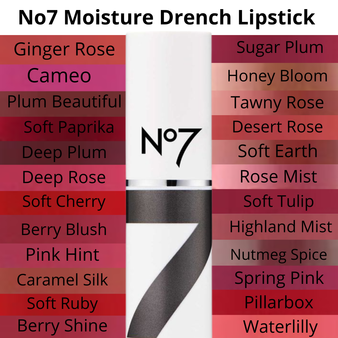 No7 Moisture Drench Lipstick New Look Available In 24 Shade Brand New