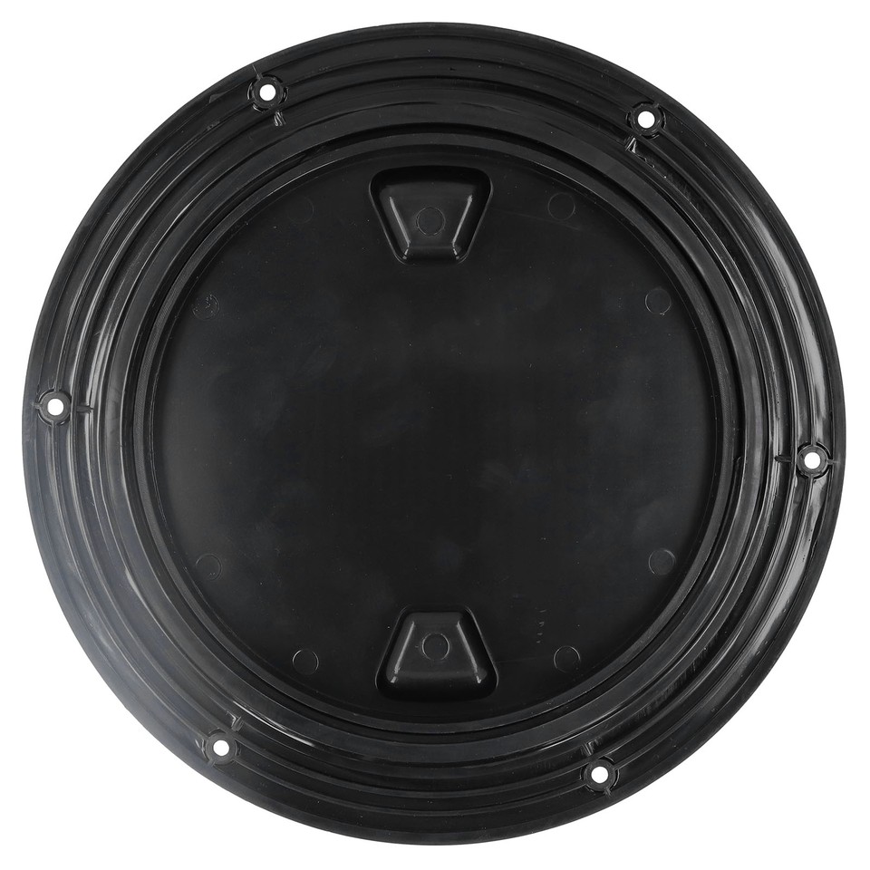 8in Round Deck Plate UVResistant Black Inspection Hatch Cover for