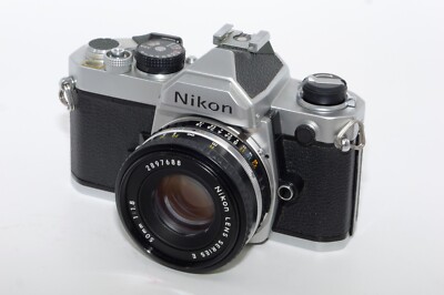 Nikon FM 35mm SLR Film Camera with Nikon 50 mm f1.8 Ai-s Series E