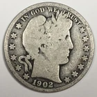 1902-O United States "Barber" Half Dollar - Good (G) KM#116 - 4962