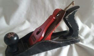 Sears C557B Smooth Bottom Wood Plane Hand Tool black and 