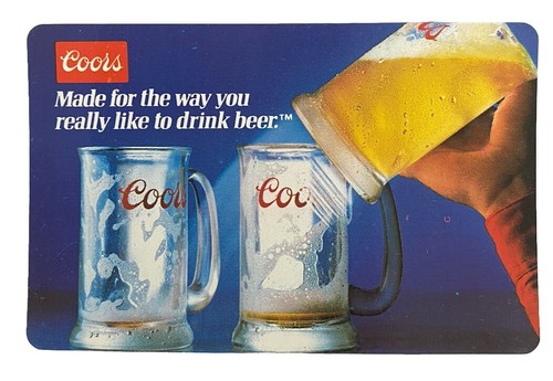 Vintage 1983 Coors Beer Pocket Calendar Golden CO Brewery Advertising Ad