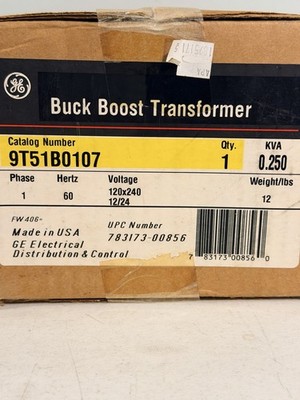 GE Buck Boost Transformer 9T51B0107 Voltage 120x240 Made In USA