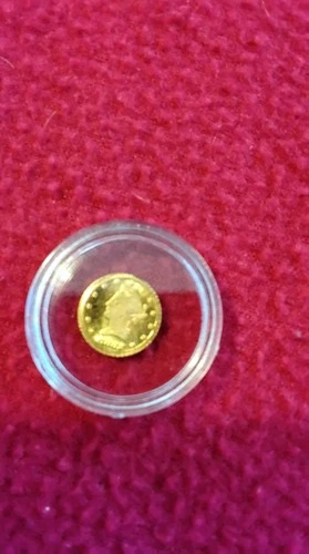 1882 Liberty $20 Gold 8k Coin Half Of Gram