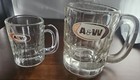 3 VTG 60's/70's A&W Root Beer Heavy Glass Mugs FLOATS "All American Food"  — photo 6