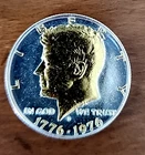 1976D Kennedy 24K Gold - .999 Silver Plated Half Dollar Danbury Mint