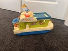 Vintage Fisher Price Happy Houseboat #935 Little People Boat 1970s