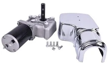  New 60:1 Dump Truck Roll Tarp Motor with Chrome Cover 12V 600 W 33Amps 76 RPM 