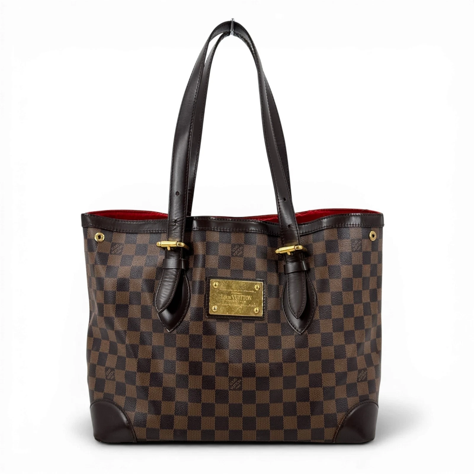 Vuitton — Auth LOUIS VUITTON Damier Ebene Hampstead MM N51204 Ladies Shoulder Bag ZU0023