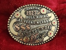 Rodeo  2023  X Treme BULLRIDING Champion Trophy Buckle  Las Vegas Nevada  Rare  W81