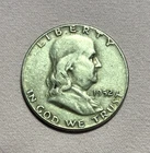 1952 P  Franklin Half Dollar - 90% Silver - Circulated