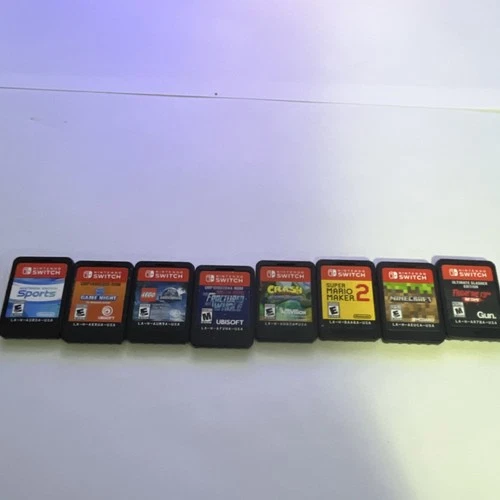 Nintendo Switch Game Lot: Friday the 13th, Minecraft, Super Mario Maker 2, Mult…