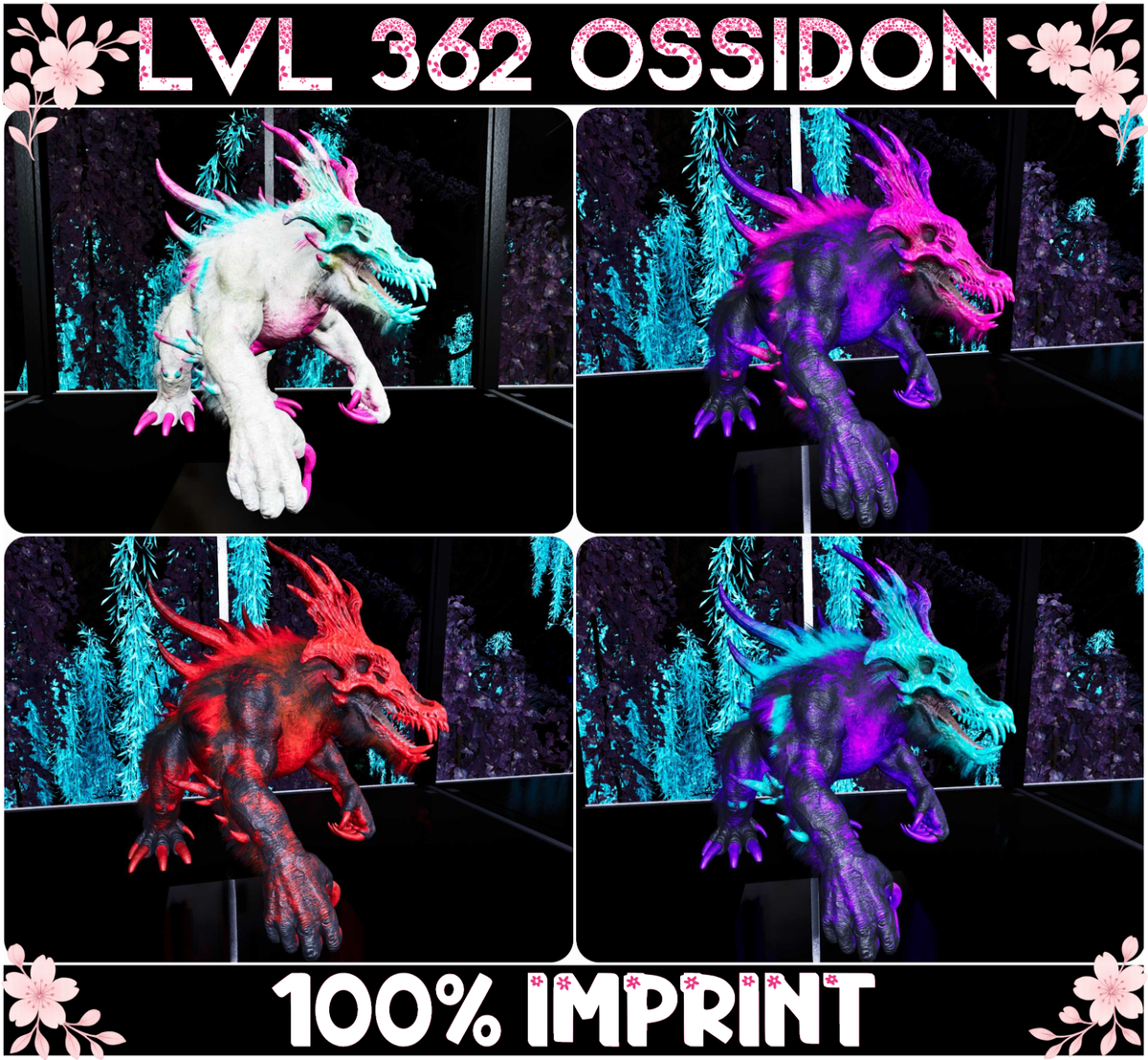 Ossidon LEVEL 362 [100% IMPRINT] ARK🌸 Survival Ascended ASA PVE
