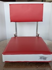 Vtg Folding Stadium Chair Portable Bleacher Seat K R Industries Cushioned Vinyl
