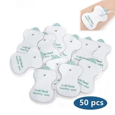 50PCS Snap On Replacement Pads For Pulse Massager & Electrode Tens Unit NEW