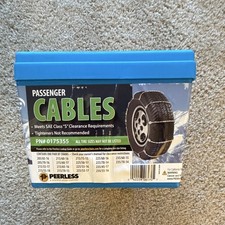 Peerless Passenger Car Tire Cables Chains Pn 0175355 New