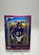 2024 Panini Donruss Optic - Rated Rookie Devontez Walker #228 Pink Prizm (RC)