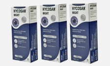 Hycosan Night Eye Ointment Soothes Dry Itchy Eyes Sleep Preservative Free 5g x3