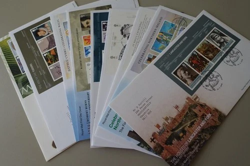 ** GB Fine Collection of 10 Different MINIATURE SHEET First Day Covers FDCs