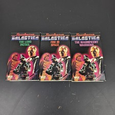 Battlestar Galactica VHS Tapes Lot of 3 Sci-Fi Vintage MCA Home Video