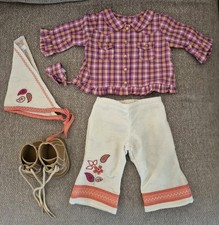 American Girl Bitty Baby ~ Harvest Plaid Outfit ~ Shirt ~ Pants ~ Shoes