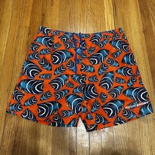 Vintage Polo Sport Ralph Lauren Men s Swim Trunks XL Fish All Over Print Geo