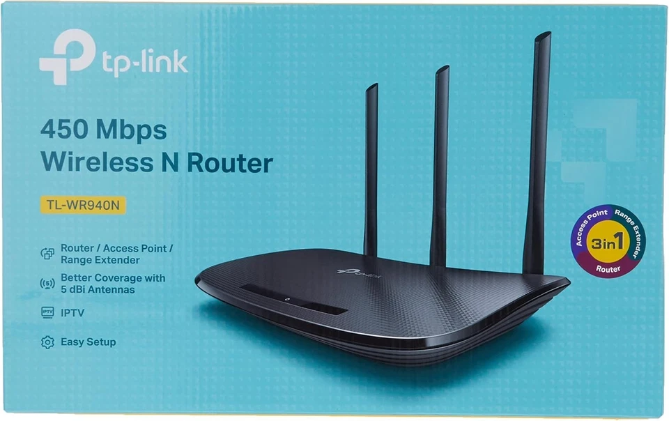 N450 WiFi Router - 450Mbps Wireless Internet Speed - Image 4 of 4