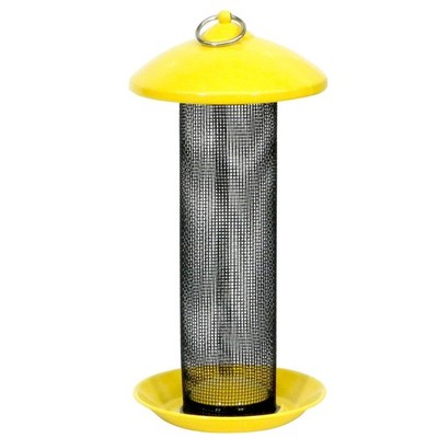 Yellow Thistle Seed Finch Feeder W/ Metal Screen & Weatherproof Large