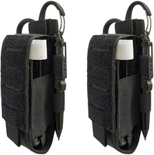 2 Piece Upgrade Laser Cut 1000D Molle Torniquet Pouch, Tactical Medical Tourniqu