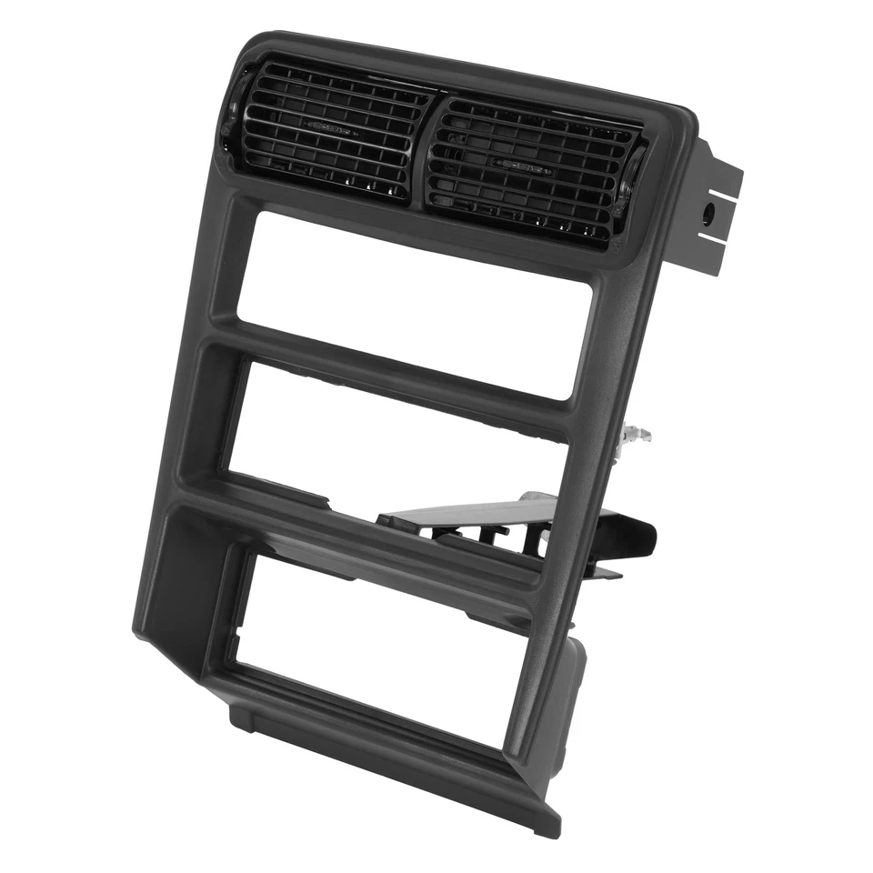 Para Ford Mustang 1994-2000 tablero central radio panel de ajuste bisel de CA con ventilación negro Foto 3 de 4