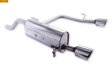 FOX Duplex Sportauspuff je 1x100mm für Opel Corsa D 1.0l 1.2l 1.4l 1.3l CDTI NRE